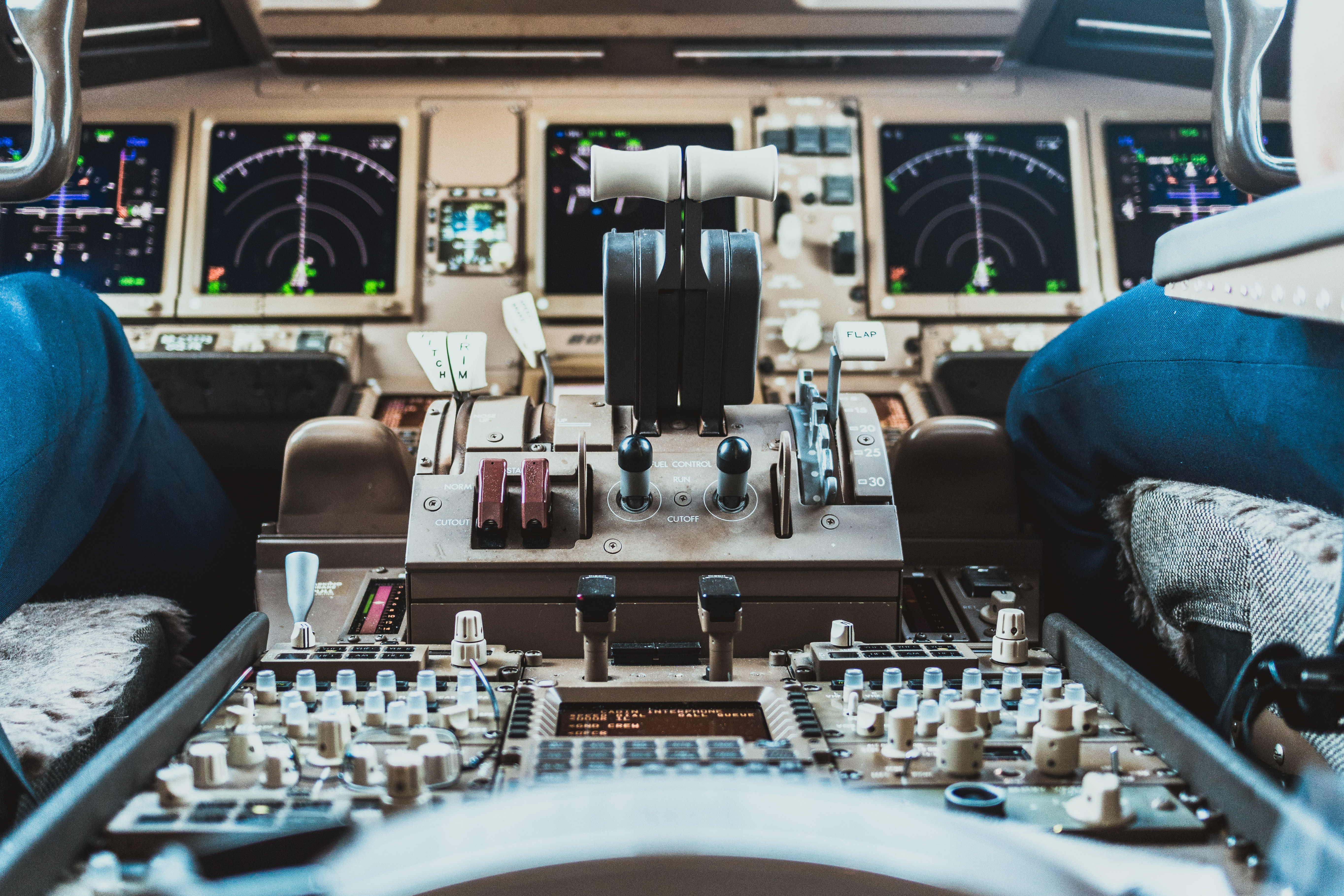 controls of an airplane in canada